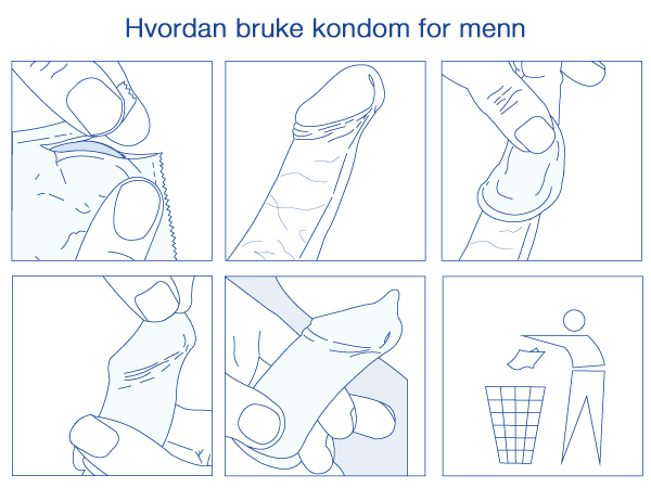 Hvordan bruke kondom som prevensjon for menn
