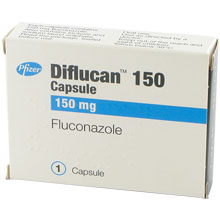 Tablett med Diflucan (Fluconazole) mot soppinfeksjon 