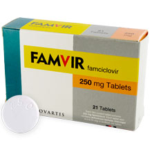 250 mg esker med Famvir tabletter