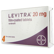 Impotens medisin fra Bayer med 20mg Levitra piller 