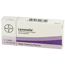 Angrepille med levonorgestrel 1500mg 